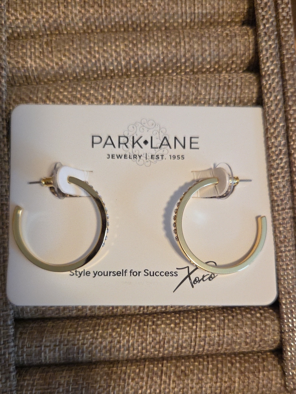 Park Lane Shiny Gold Open Hoop Earrings - Glo